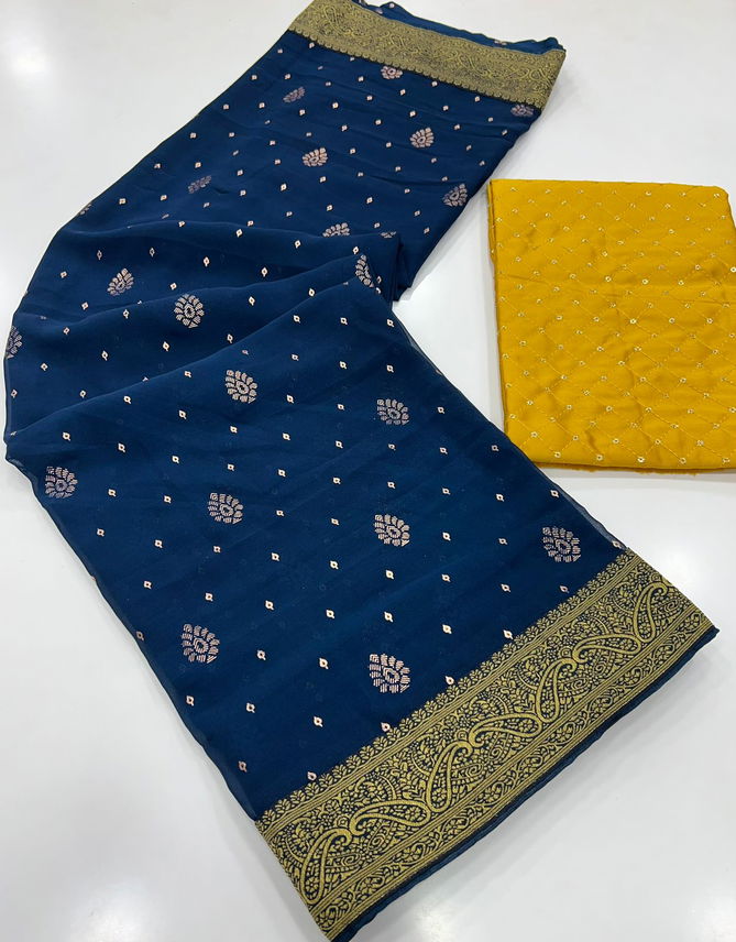 Dhwani By Rajyog  Non-Catalog Georgette Banarasi Saree